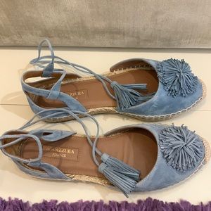 Aquazzura Blue zoom Espadrilla Sandals Size 36 Flats